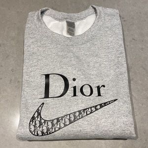 COPY - Dior x Nike Crewneck Sweatshirt Grey